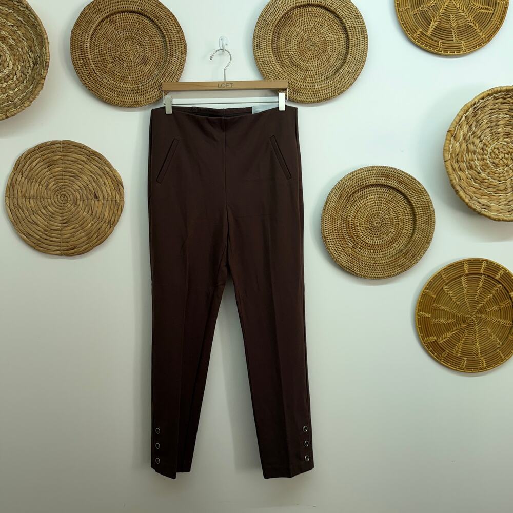 NEW Chico's Brown So Slimming Juliet Slim Leg Pants 2 Large/12